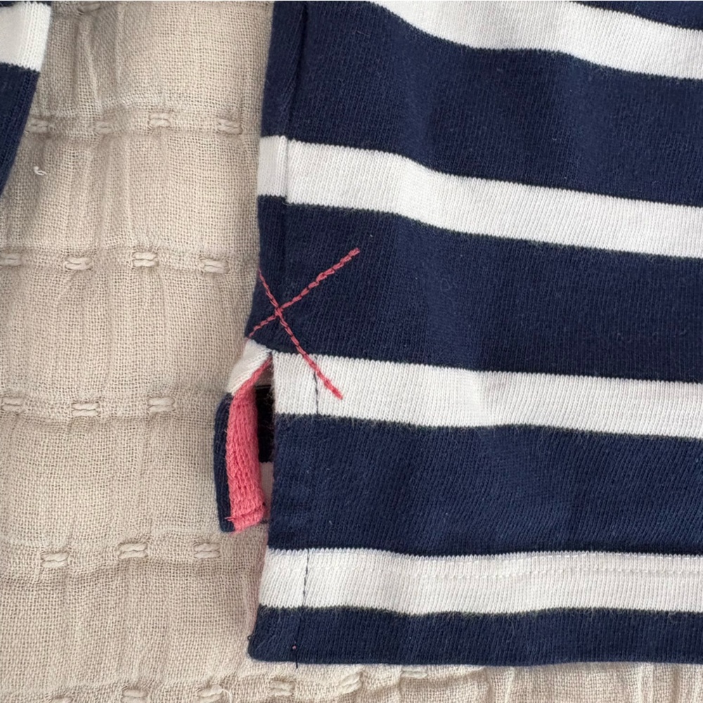 Vineyard Vines Rugby Polo Shirt Navy White Long Sleeve Preppy Women’s XS‎ - Picture 6 of 7